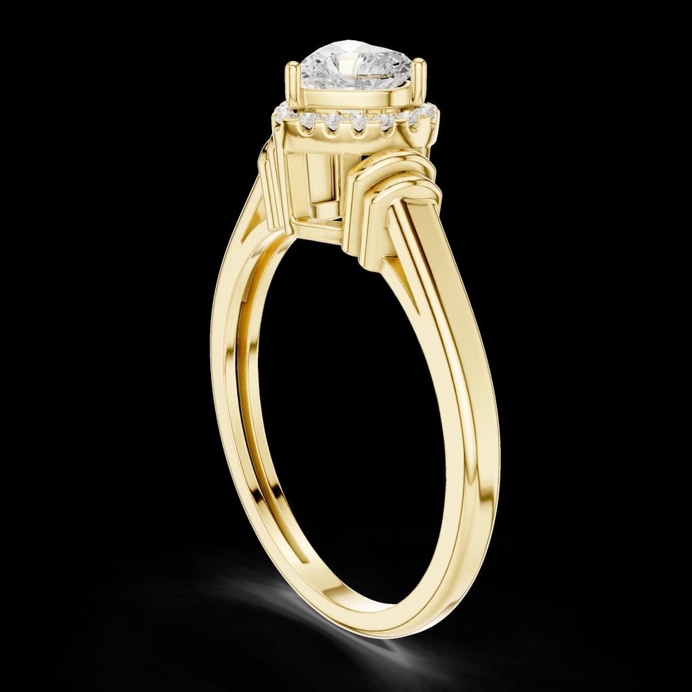 Thick Dome Lab Grown Diamond Ring - Image 4 Thick Dome Lab Grown Diamond Ring, view 4 of 6