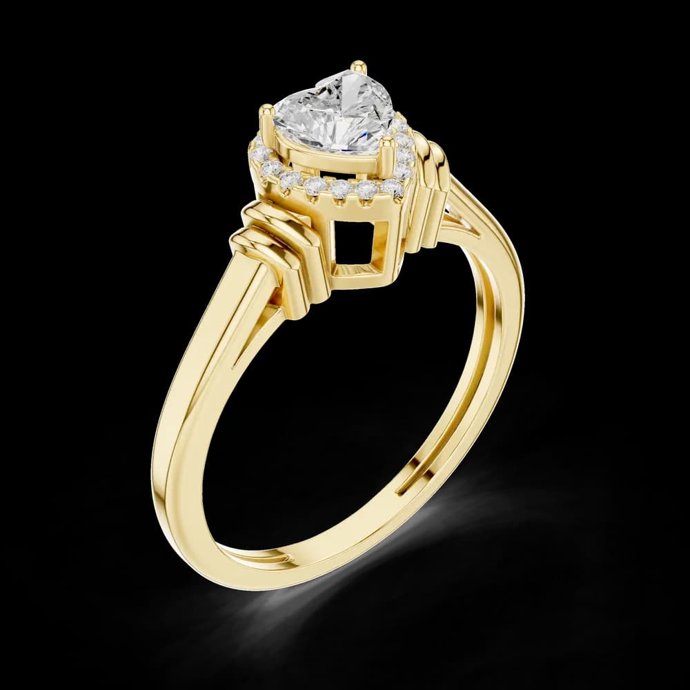 Thick Dome Lab Grown Diamond Ring - Image 5 Thick Dome Lab Grown Diamond Ring, view 5 of 6