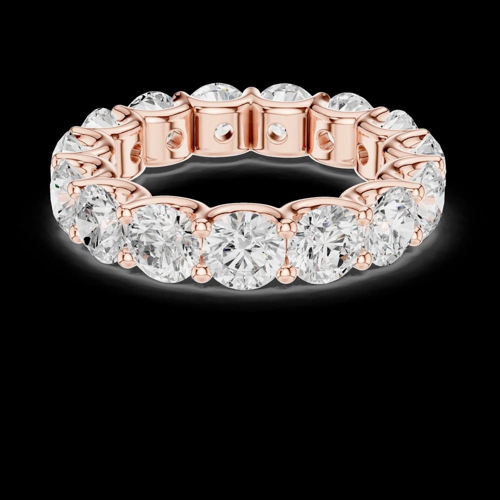 Round Shared Prong Eternity Band - Image 1 Round Shared Prong Eternity Band, view 1 of 6