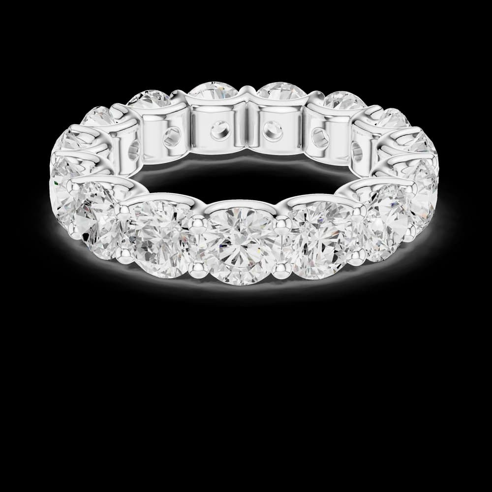 Round Shared Prong Eternity Band - Image 2 Round Shared Prong Eternity Band, view 2 of 6