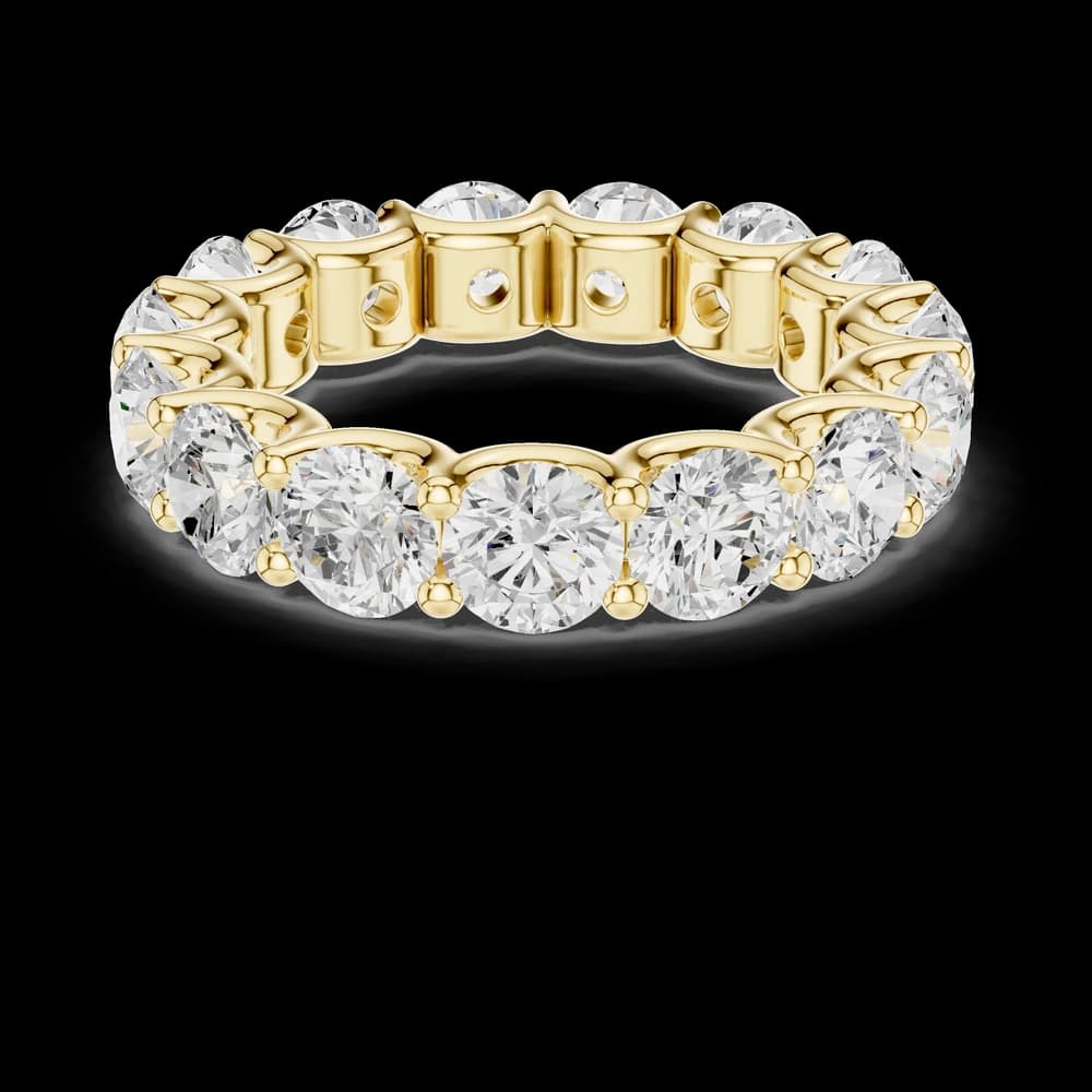 Round Shared Prong Eternity Band - Image 3 Round Shared Prong Eternity Band, view 3 of 6