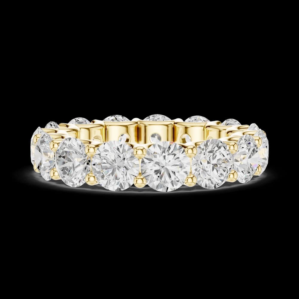 Round Shared Prong Eternity Band - Image 6 Round Shared Prong Eternity Band, view 6 of 6