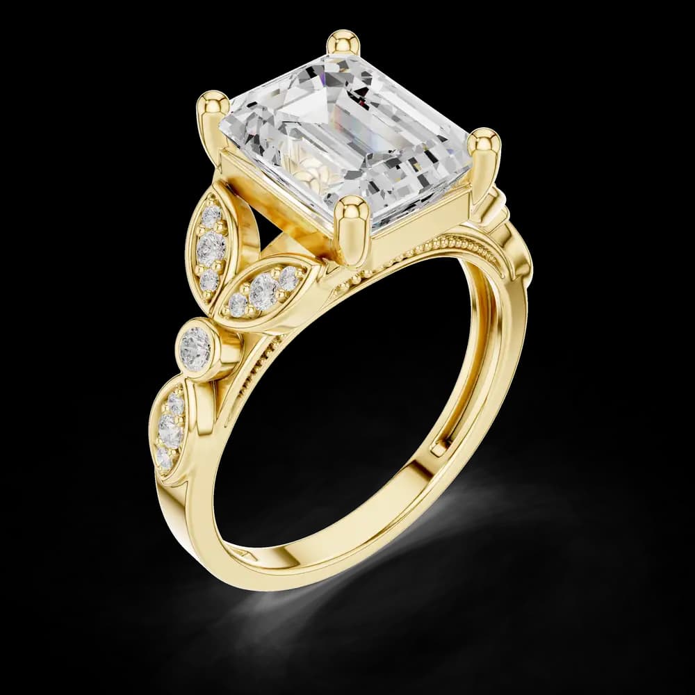 Tiara Crown Lab Grown Diamond Ring - Image 5 Tiara Crown Lab Grown Diamond Ring, view 5 of 6