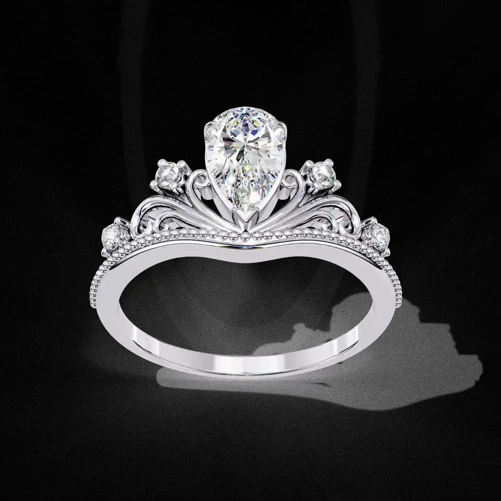 Tiara Lab Grown Diamond Engagement Ring - Image 3 Tiara Lab Grown Diamond Engagement Ring, view 3 of 4