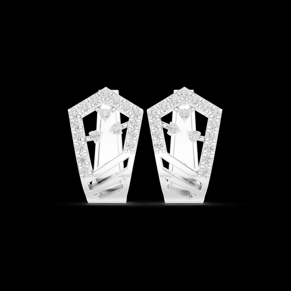 Tidal Edge Lab Grown Diamond Earrings Pairs - Image 2 Tidal Edge Lab Grown Diamond Earrings Pairs, view 2 of 6