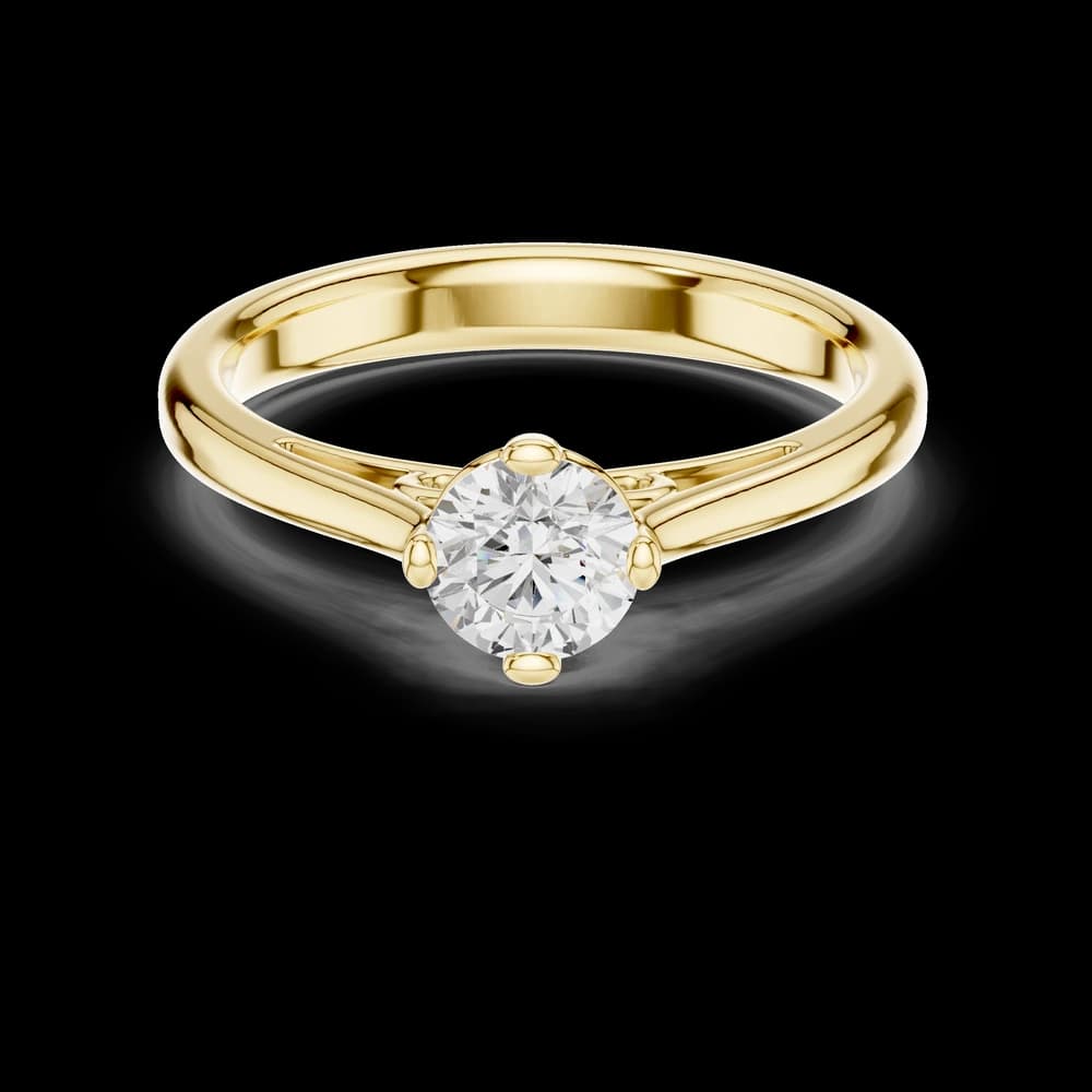 Tidal Timber Lab Grown Solitaire Diamond Ring - Image 3 Tidal Timber Lab Grown Solitaire Diamond Ring, view 3 of 6