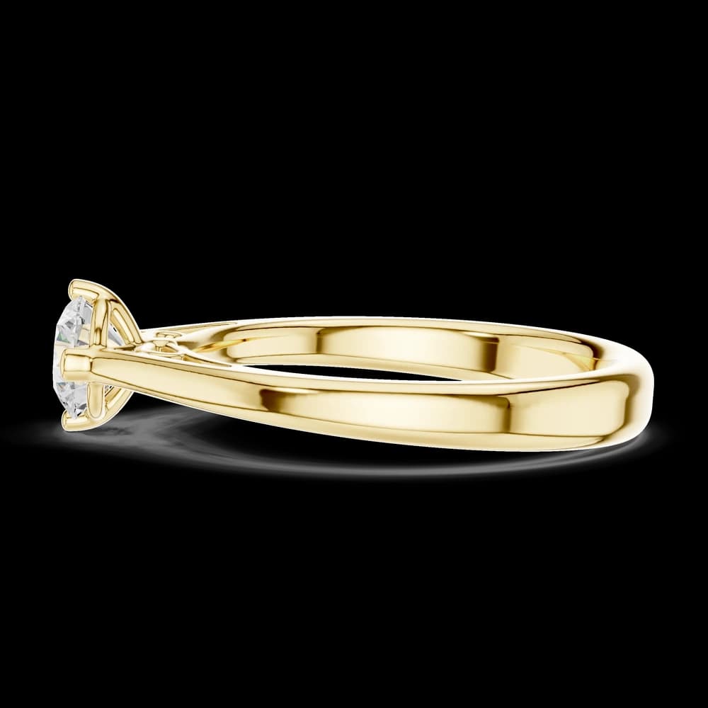 Tidal Timber Lab Grown Solitaire Diamond Ring - Image 6 Tidal Timber Lab Grown Solitaire Diamond Ring, view 6 of 6