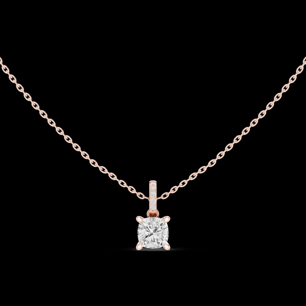 Captivating 1.5 ct Cushion Diamond Lab Grown Diamond Pendant - Image 1 Captivating 1.5 ct Cushion Diamond Lab Grown Diamond Pendant, view 1 of 4