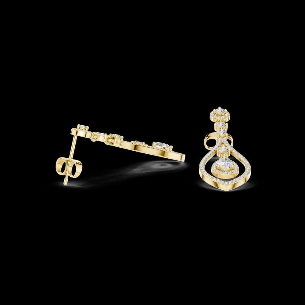 Timeless Loop lab grown diamond earring - Image 4 Timeless Loop lab grown diamond earring, view 4 of 6