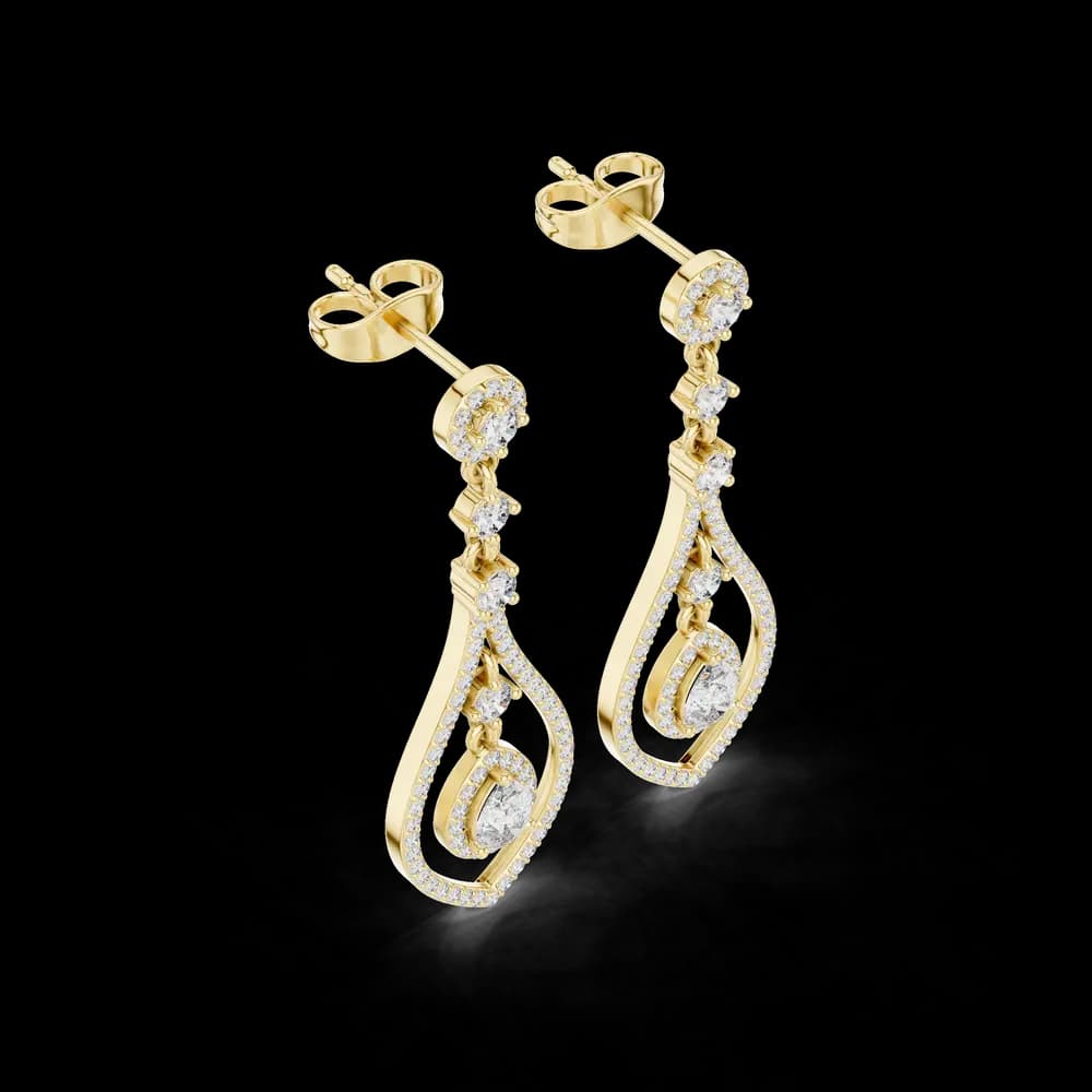 Timeless Loop lab grown diamond earring - Image 5 Timeless Loop lab grown diamond earring, view 5 of 6