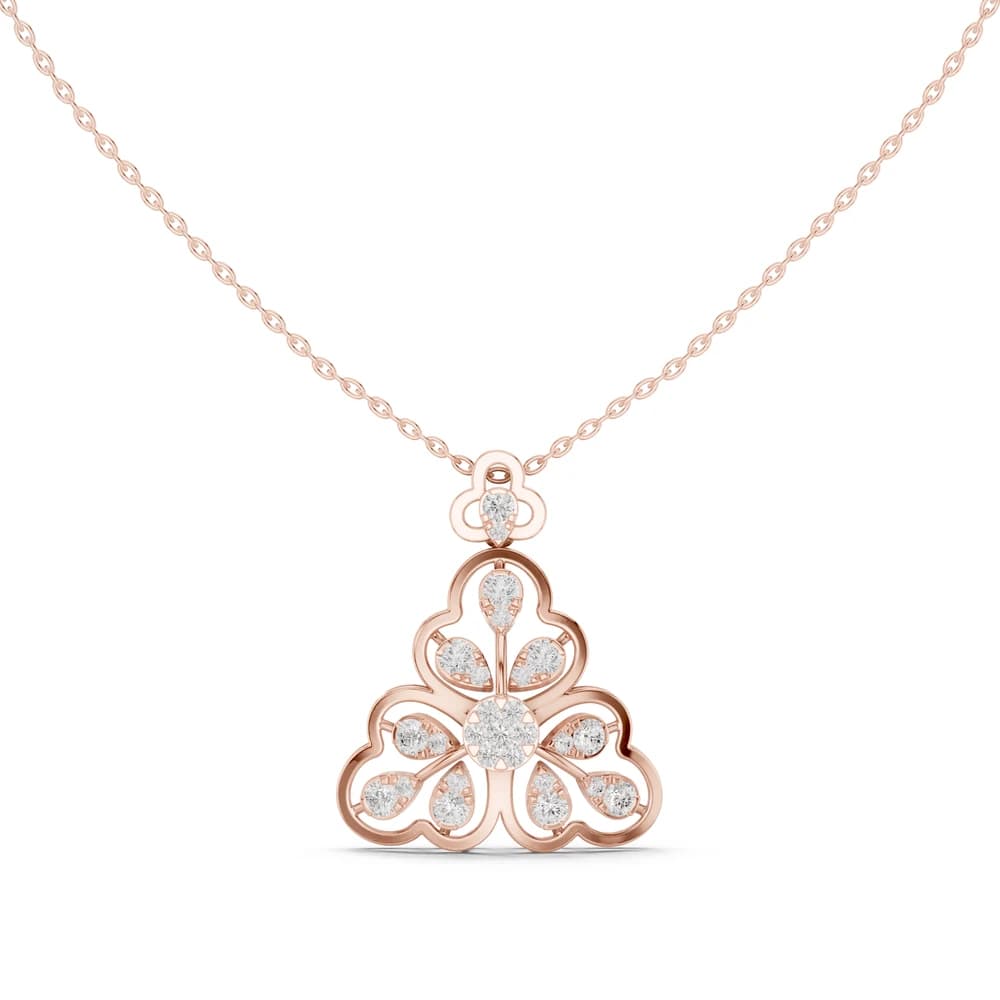 Timeless Loop Lab Grown Diamond Charm Pendant - Image 1 Timeless Loop Lab Grown Diamond Charm Pendant, view 1 of 6