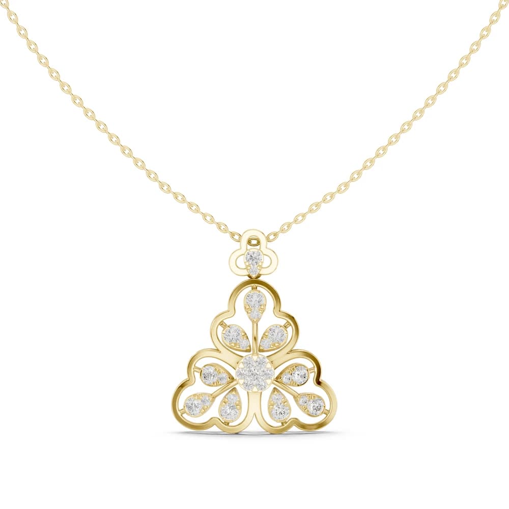 Timeless Loop Lab Grown Diamond Charm Pendant - Image 3 Timeless Loop Lab Grown Diamond Charm Pendant, view 3 of 6