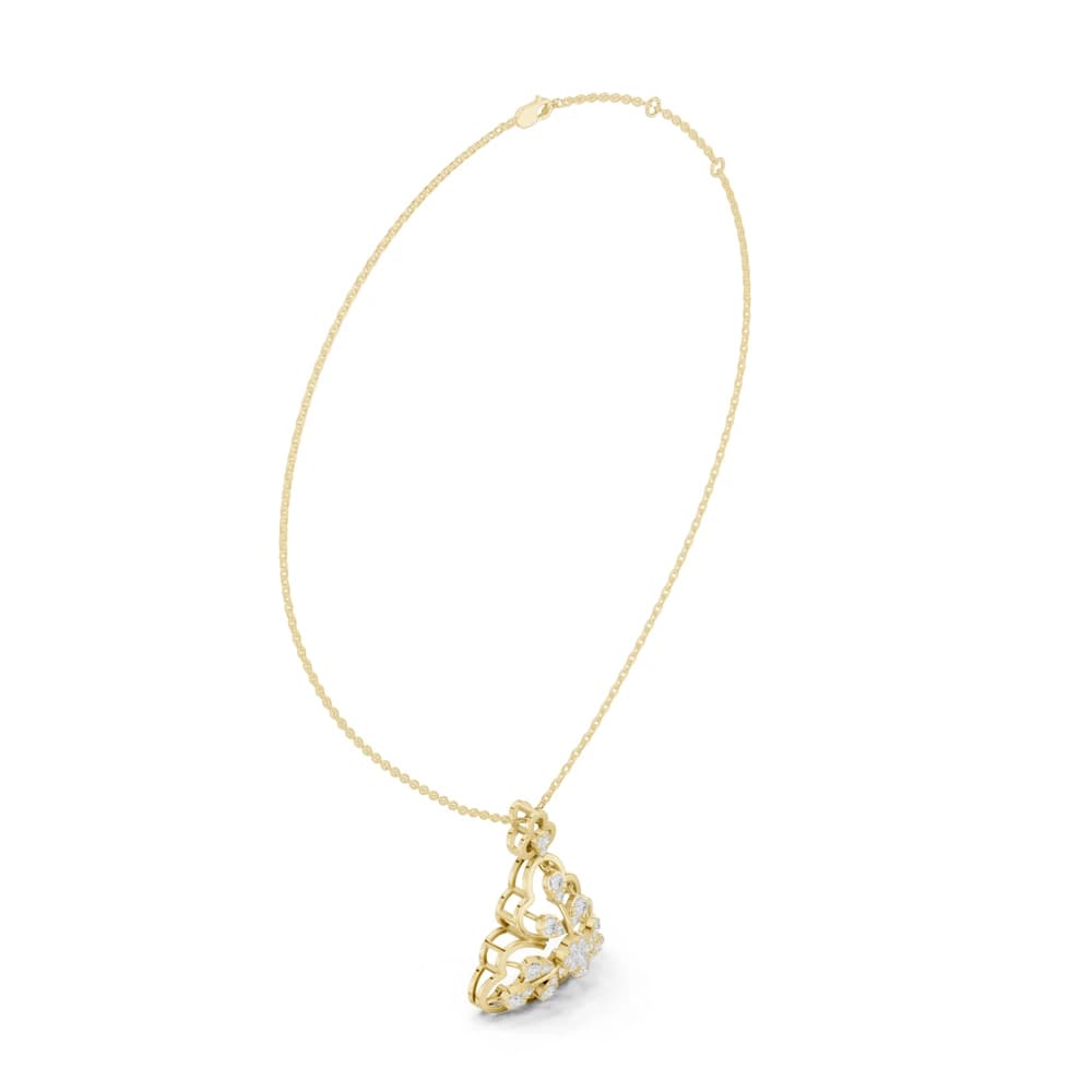 Timeless Loop Lab Grown Diamond Charm Pendant - Image 4 Timeless Loop Lab Grown Diamond Charm Pendant, view 4 of 6