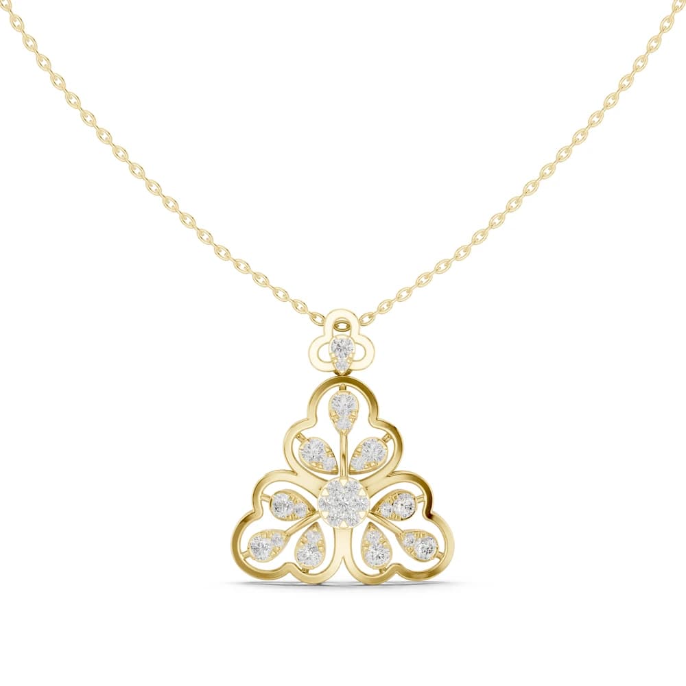Timeless Loop Lab Grown Diamond Charm Pendant - Image 5 Timeless Loop Lab Grown Diamond Charm Pendant, view 5 of 6