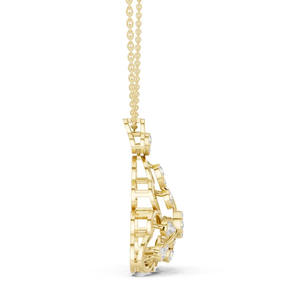 Timeless Loop Lab Grown Diamond Charm Pendant - Image 6 Timeless Loop Lab Grown Diamond Charm Pendant, view 6 of 6