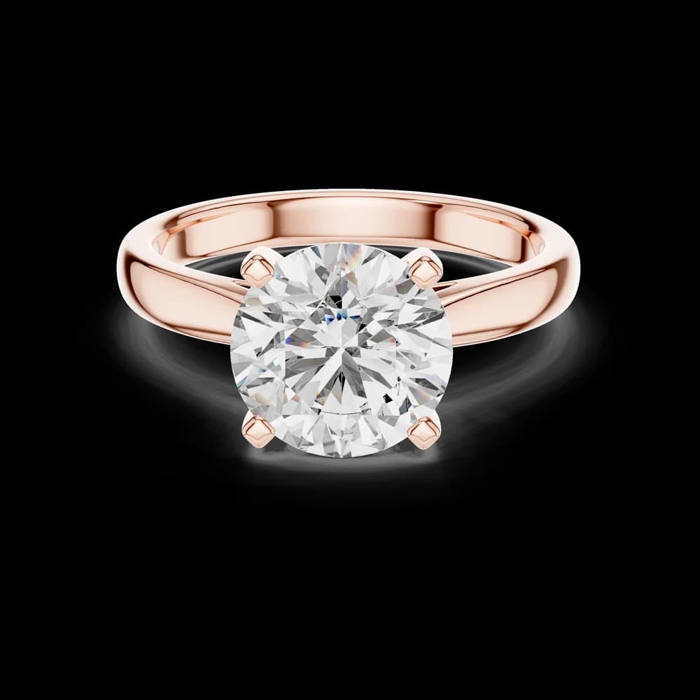 Timeless Round Solitaire Lab Grown Diamond Ring - Image 1 Timeless Round Solitaire Lab Grown Diamond Ring, view 1 of 5