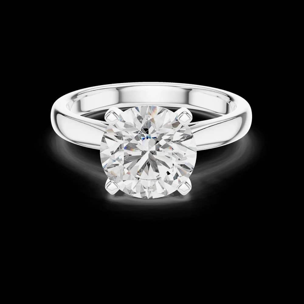 Timeless Round Solitaire Lab Grown Diamond Ring - Image 2 Timeless Round Solitaire Lab Grown Diamond Ring, view 2 of 5
