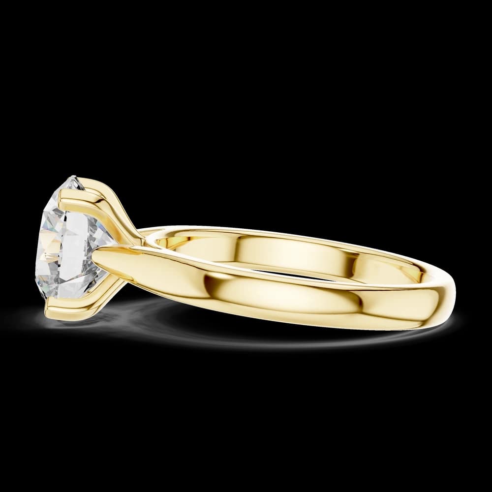Timeless Round Solitaire Lab Grown Diamond Ring - Image 5 Timeless Round Solitaire Lab Grown Diamond Ring, view 5 of 5