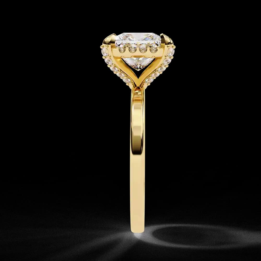 Timeless Princess Cut Halo & Hidden Halo Lab Grown Diamond Ring - Image 2 Timeless Princess Cut Halo & Hidden Halo Lab Grown Diamond Ring, view 2 of 12