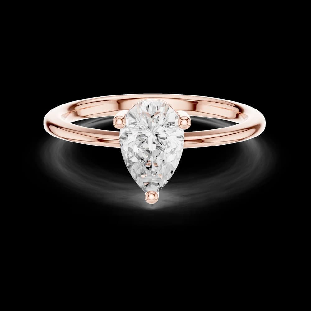 Pear Cut 3 Prong Solitaire Ring - Image 1 Pear Cut 3 Prong Solitaire Ring, view 1 of 6
