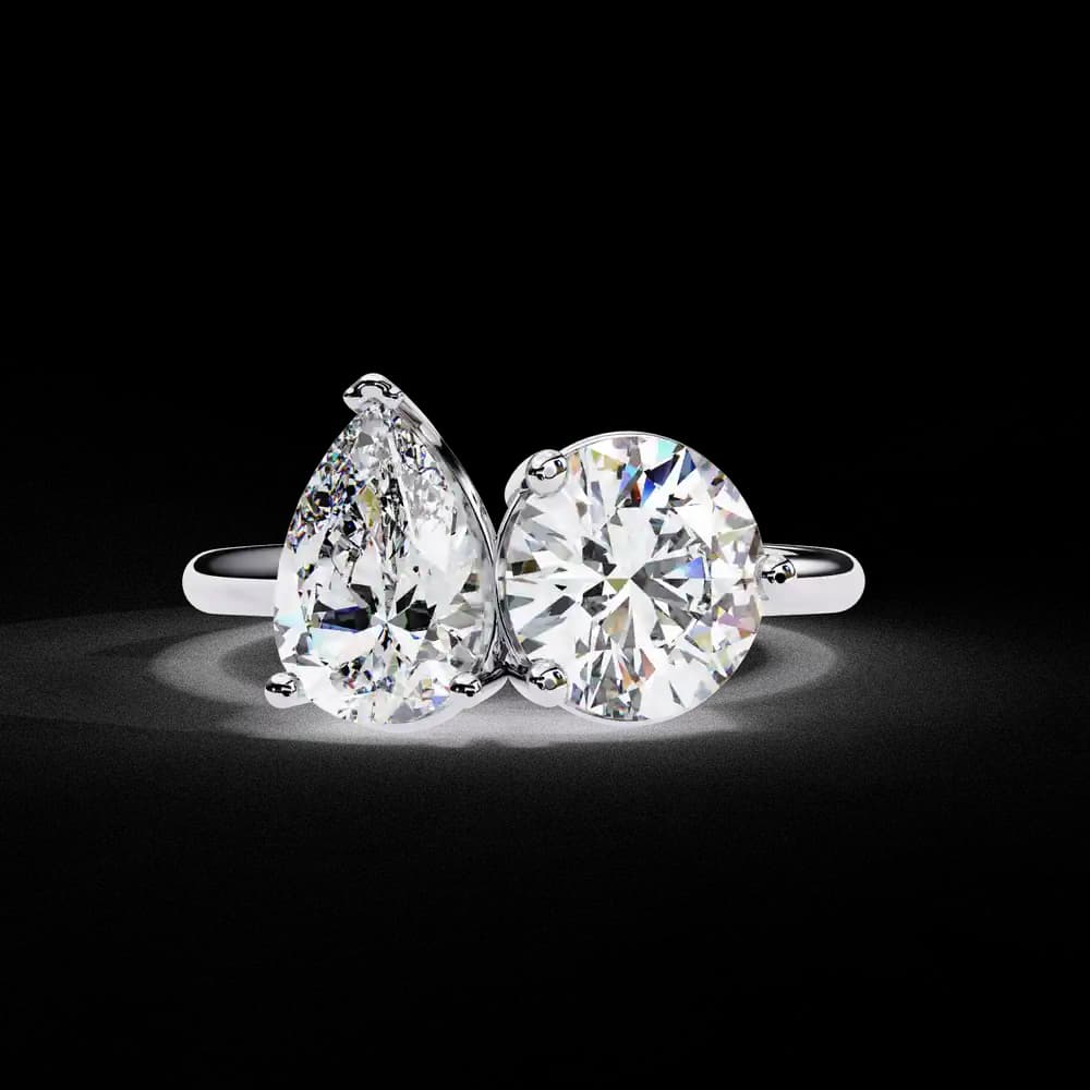 Toi et Moi Lab Grown Diamond Ring - Image 1 Toi et Moi Lab Grown Diamond Ring, view 1 of 4