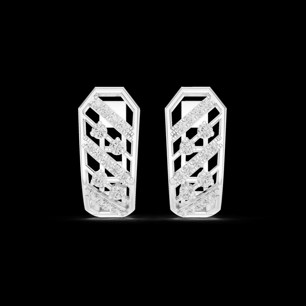 Top Notch lab grown diamond earring design - Image 2 Top Notch lab grown diamond earring design, view 2 of 6
