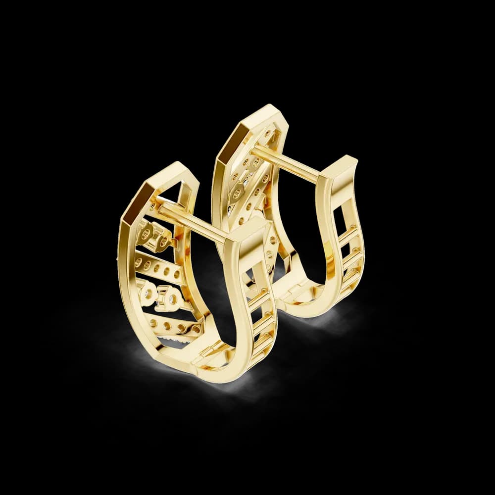 Top Notch lab grown diamond earring design - Image 5 Top Notch lab grown diamond earring design, view 5 of 6