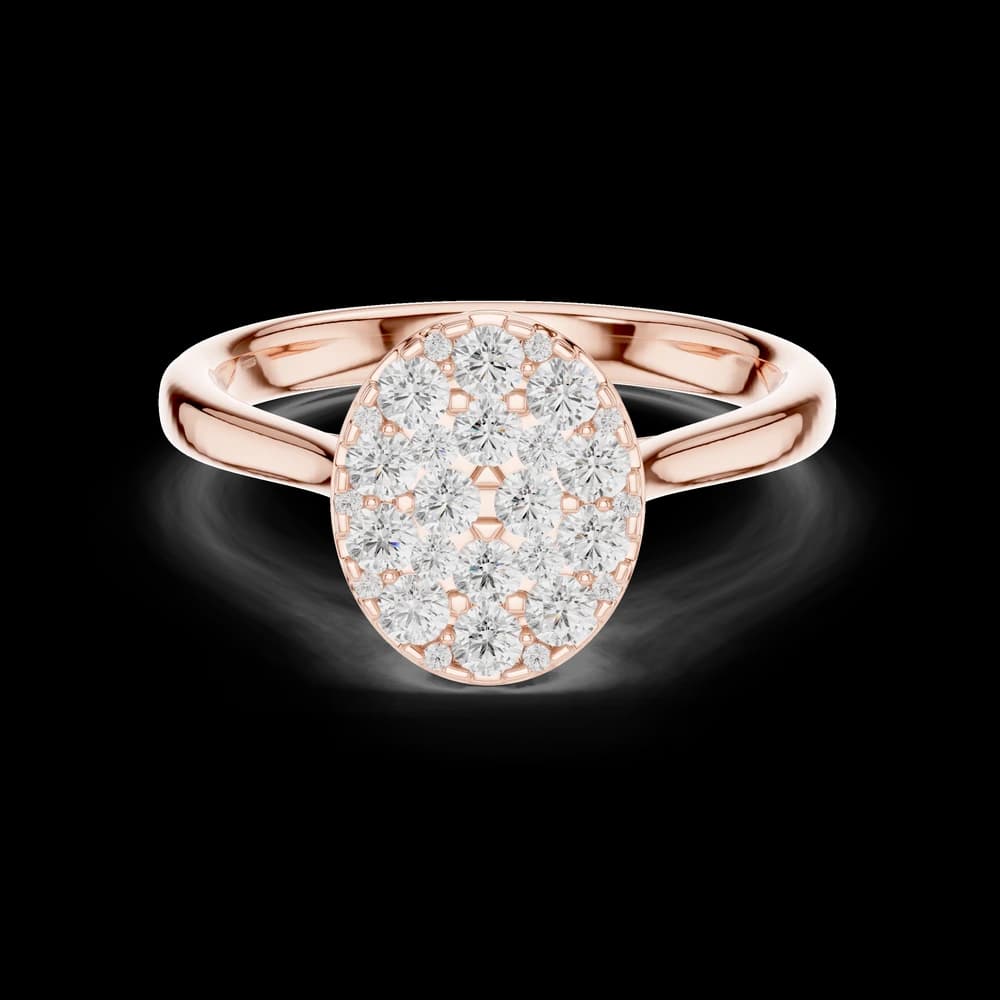 Classic Oval Cluster Ring - Image 1 Classic Oval Cluster Ring, view 1 of 6