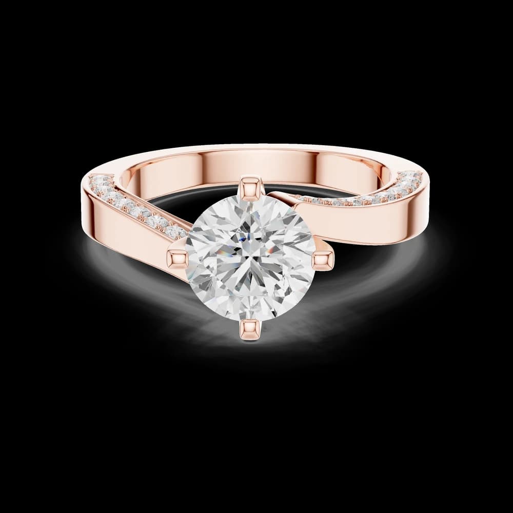 Pave Sparkle Lab Grown Diamond Ring - Image 1 Pave Sparkle Lab Grown Diamond Ring, view 1 of 6