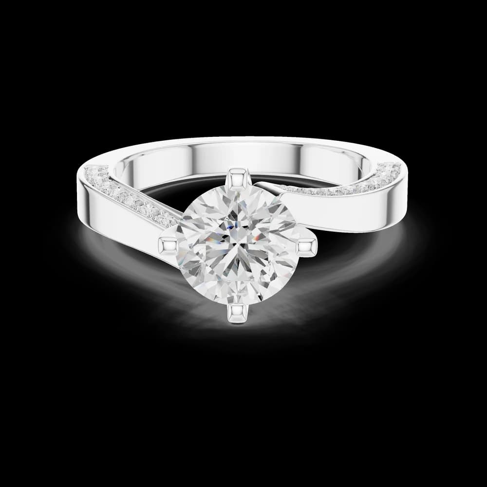 Pave Sparkle Lab Grown Diamond Ring - Image 2 Pave Sparkle Lab Grown Diamond Ring, view 2 of 6