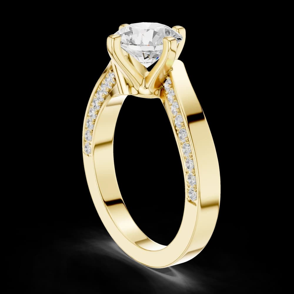 Pave Sparkle Lab Grown Diamond Ring - Image 4 Pave Sparkle Lab Grown Diamond Ring, view 4 of 6