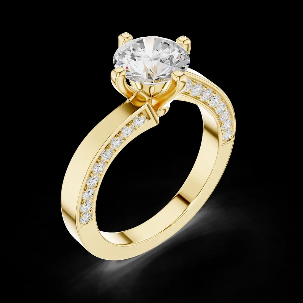 Pave Sparkle Lab Grown Diamond Ring - Image 5 Pave Sparkle Lab Grown Diamond Ring, view 5 of 6