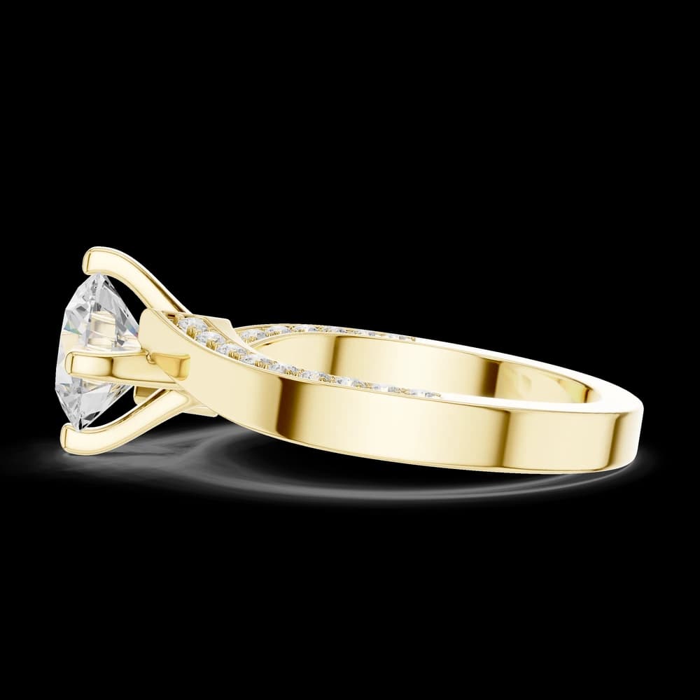 Pave Sparkle Lab Grown Diamond Ring - Image 6 Pave Sparkle Lab Grown Diamond Ring, view 6 of 6