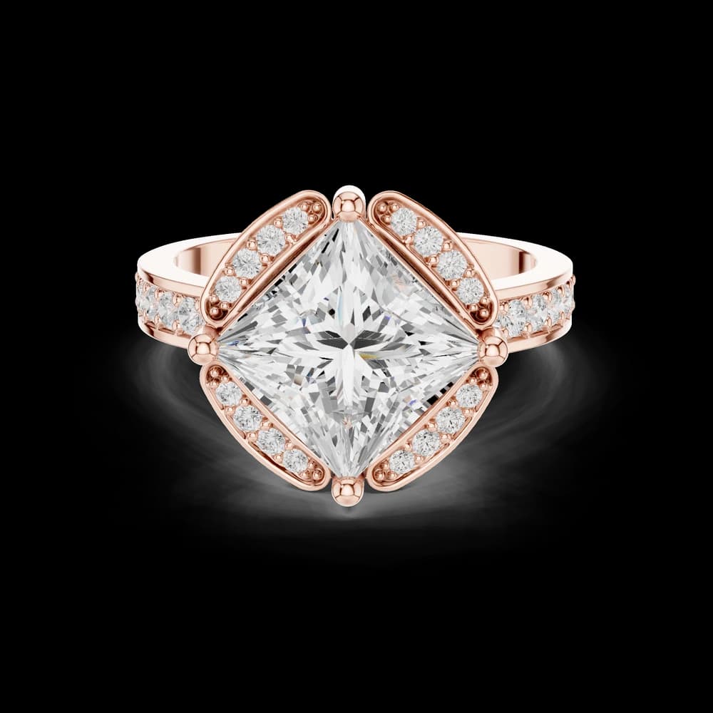 Triple Strand Lab Grown Diamond Ring - Image 1 Triple Strand Lab Grown Diamond Ring, view 1 of 6
