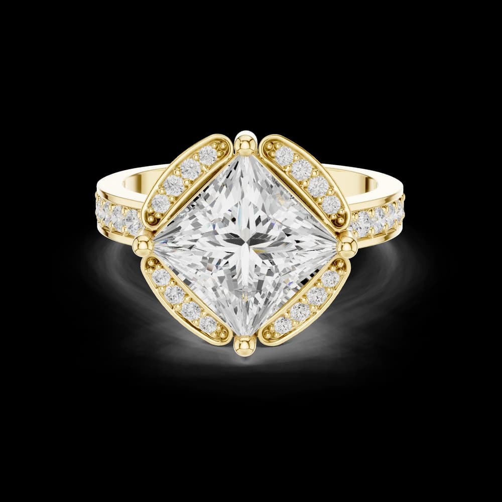 Triple Strand Lab Grown Diamond Ring - Image 3 Triple Strand Lab Grown Diamond Ring, view 3 of 6