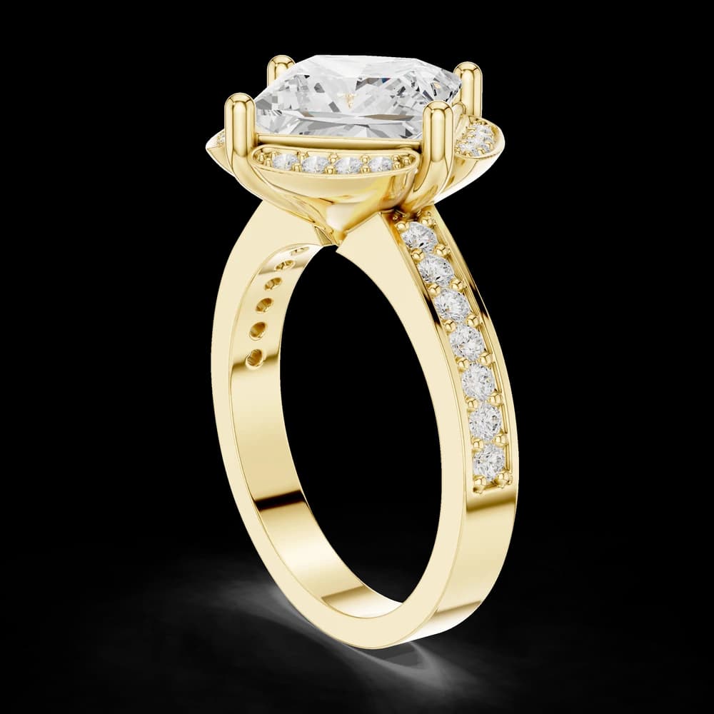 Triple Strand Lab Grown Diamond Ring - Image 4 Triple Strand Lab Grown Diamond Ring, view 4 of 6