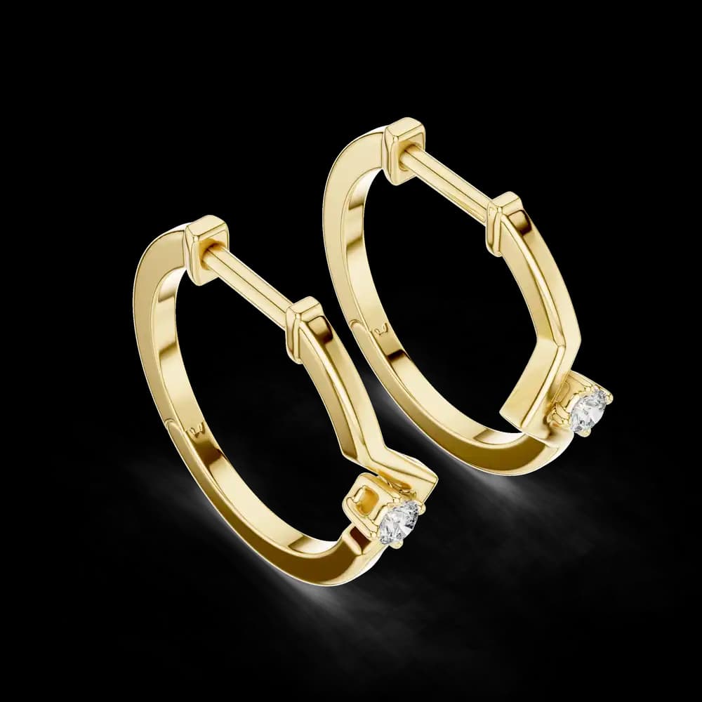 Triumphant Festive Lab Grown Diamond Earrings - Image 3 Triumphant Festive Lab Grown Diamond Earrings, view 3 of 4