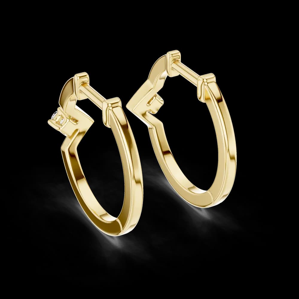 Triumphant Festive Lab Grown Diamond Earrings - Image 4 Triumphant Festive Lab Grown Diamond Earrings, view 4 of 4