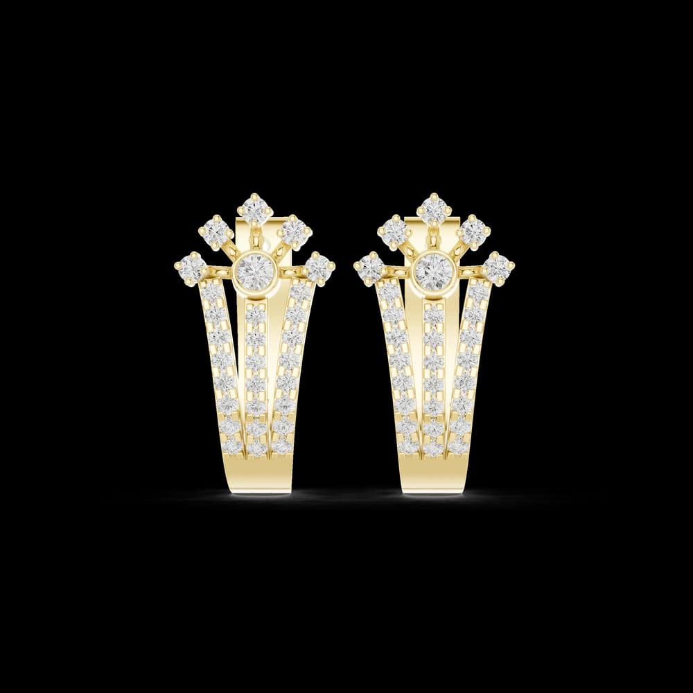 True Gem lab grown diamond earring design - Image 3 True Gem lab grown diamond earring design, view 3 of 6