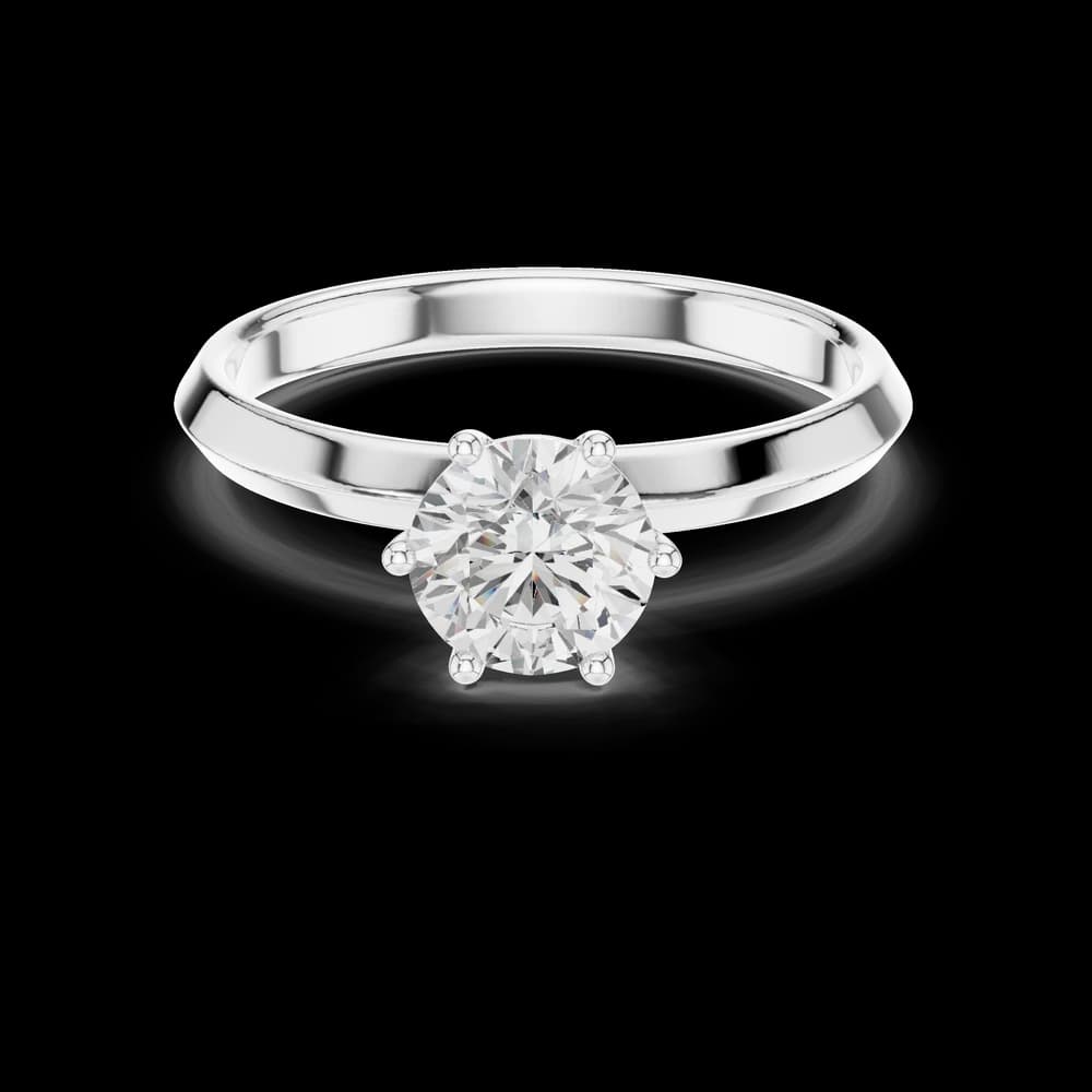 Round Knife Edge Lab Grown Diamond Ring - Image 2 Round Knife Edge Lab Grown Diamond Ring, view 2 of 6