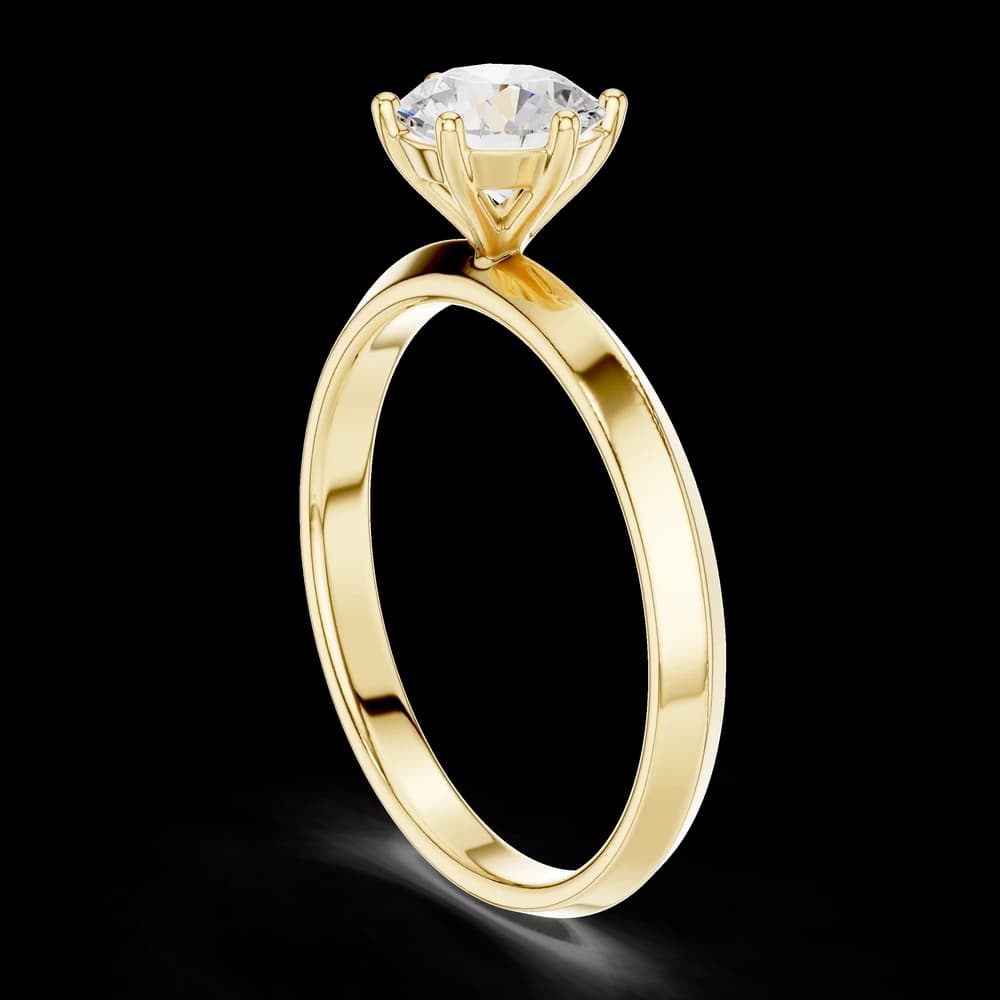 Round Knife Edge Lab Grown Diamond Ring - Image 4 Round Knife Edge Lab Grown Diamond Ring, view 4 of 6