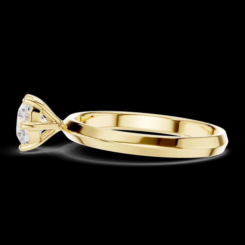 Round Knife Edge Lab Grown Diamond Ring - Image 6 Round Knife Edge Lab Grown Diamond Ring, view 6 of 6