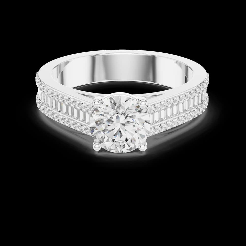 Twilight Ray Lab Grown Diamond Channel Ring - Image 2 Twilight Ray Lab Grown Diamond Channel Ring, view 2 of 6