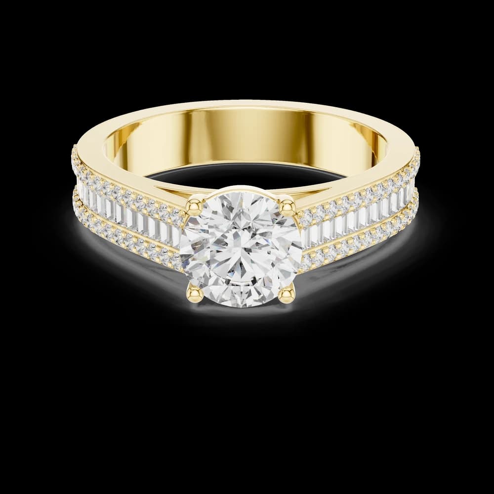 Twilight Ray Lab Grown Diamond Channel Ring - Image 3 Twilight Ray Lab Grown Diamond Channel Ring, view 3 of 6