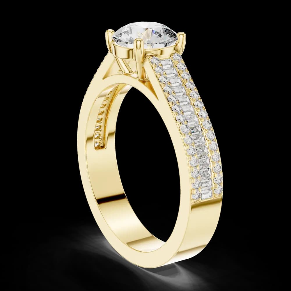 Twilight Ray Lab Grown Diamond Channel Ring - Image 4 Twilight Ray Lab Grown Diamond Channel Ring, view 4 of 6