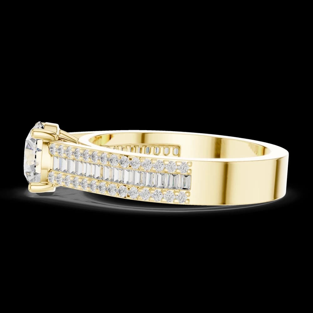 Twilight Ray Lab Grown Diamond Channel Ring - Image 6 Twilight Ray Lab Grown Diamond Channel Ring, view 6 of 6