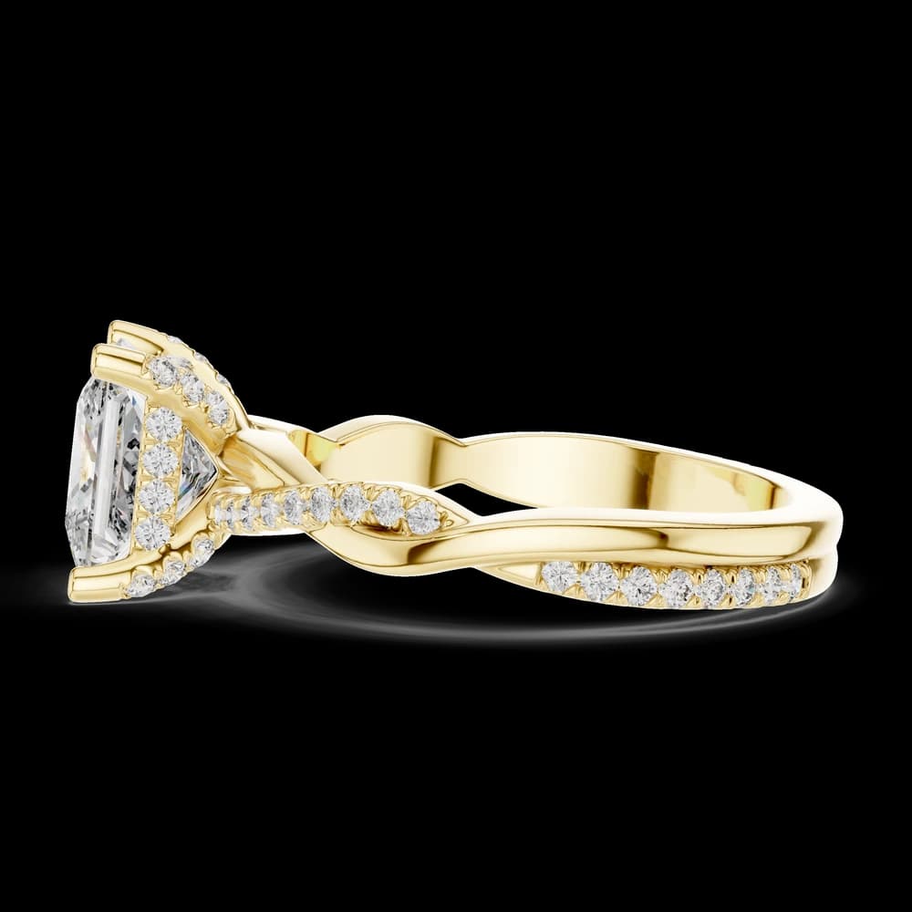 Twilight Ribbon Lab Grown Diamond Twist Ring - Image 6 Twilight Ribbon Lab Grown Diamond Twist Ring, view 6 of 6