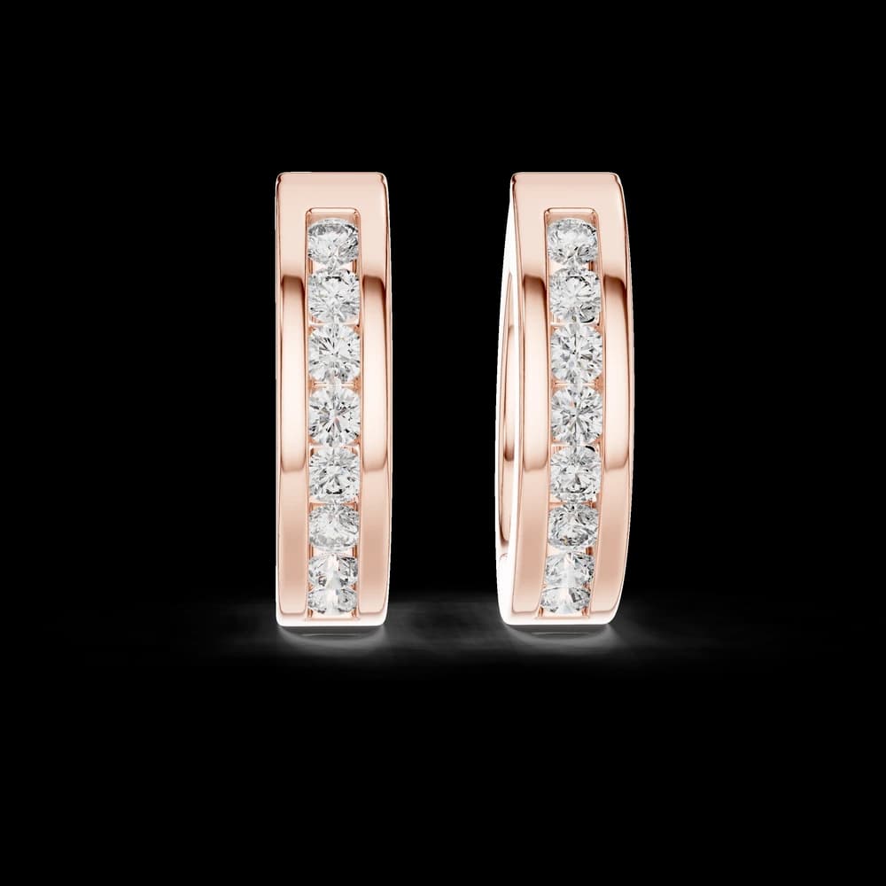 Twinkling Midnight Cluster Lab Grown Diamond Earrings - Image 1 Twinkling Midnight Cluster Lab Grown Diamond Earrings, view 1 of 4