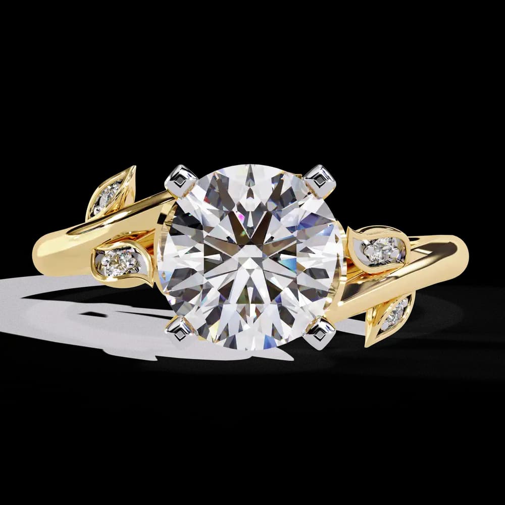 Twisted Vine Lab Grown Diamond Ring - Image 1 Twisted Vine Lab Grown Diamond Ring, view 1 of 13