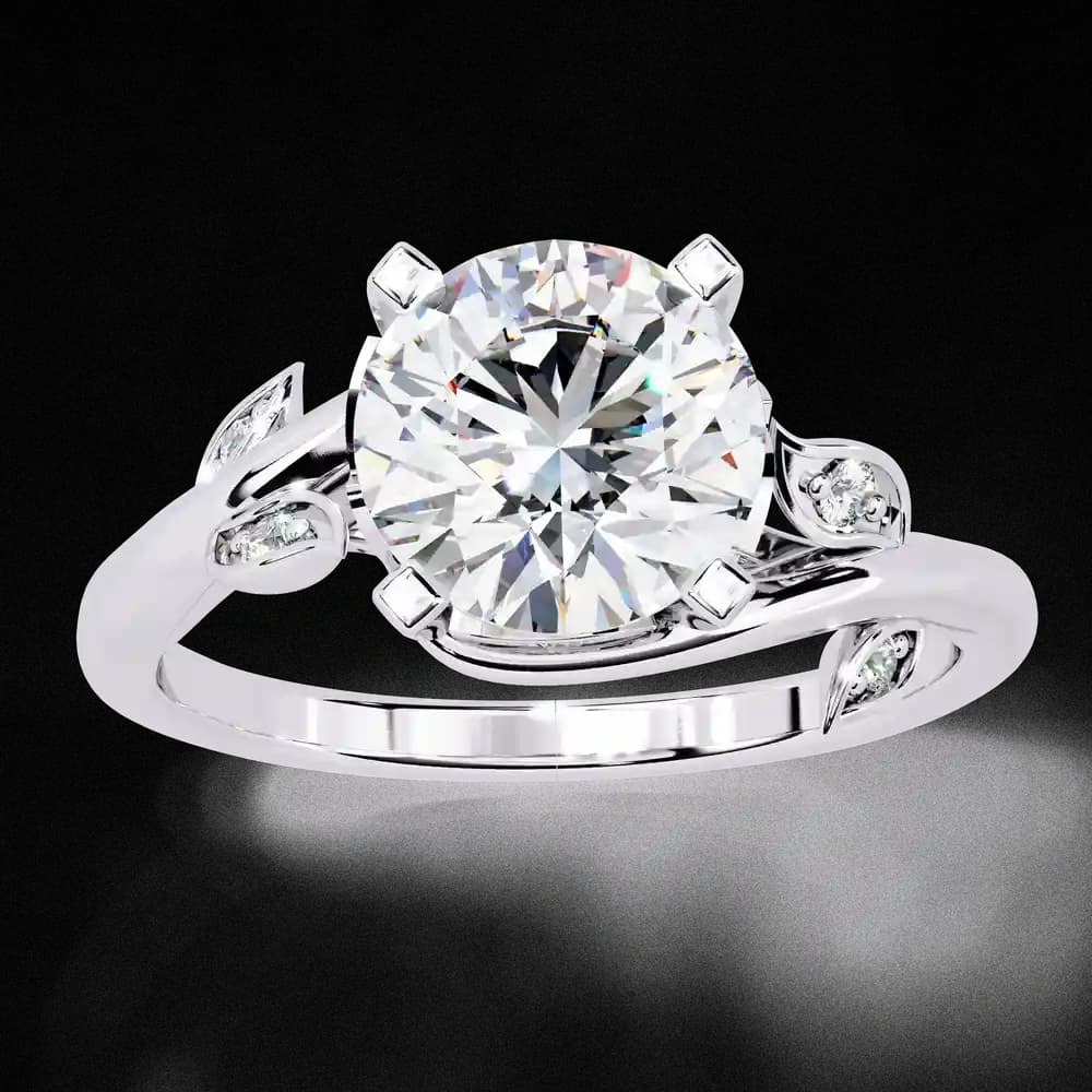 Twisted Vine Lab Grown Diamond Ring - Image 10 Twisted Vine Lab Grown Diamond Ring, view 10 of 13